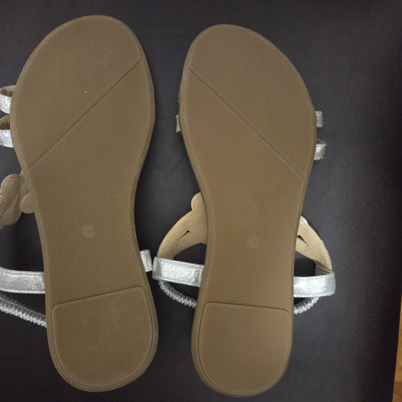 Silver Sandals with Intricate Design - Picture 6 of 16